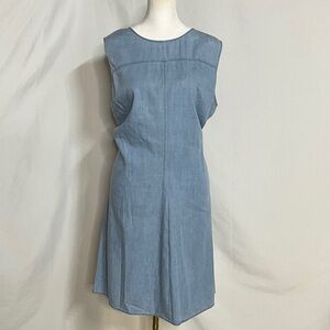 New York & Company Light Blue Midi Dress